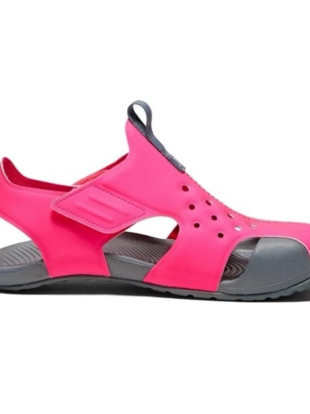 Nike girls Sunray Protect 2 'Hyper Pink Grey' kids size 11 c